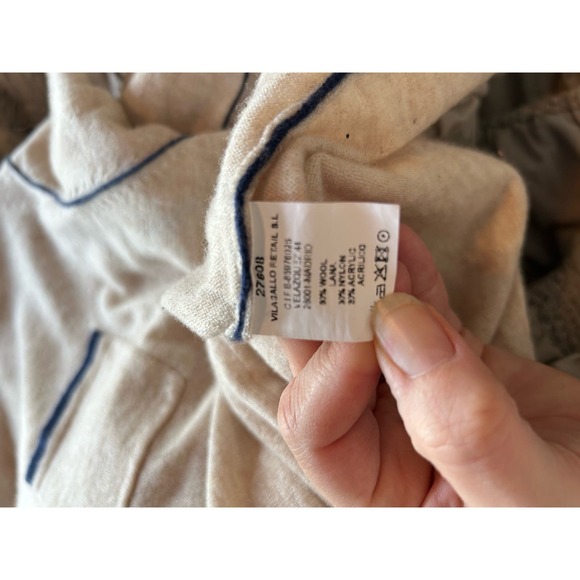 Vilagallo Women's Nina Knit Turtleneck Sweater Long Sleeve Cream Size XL - Picture 9 of 11